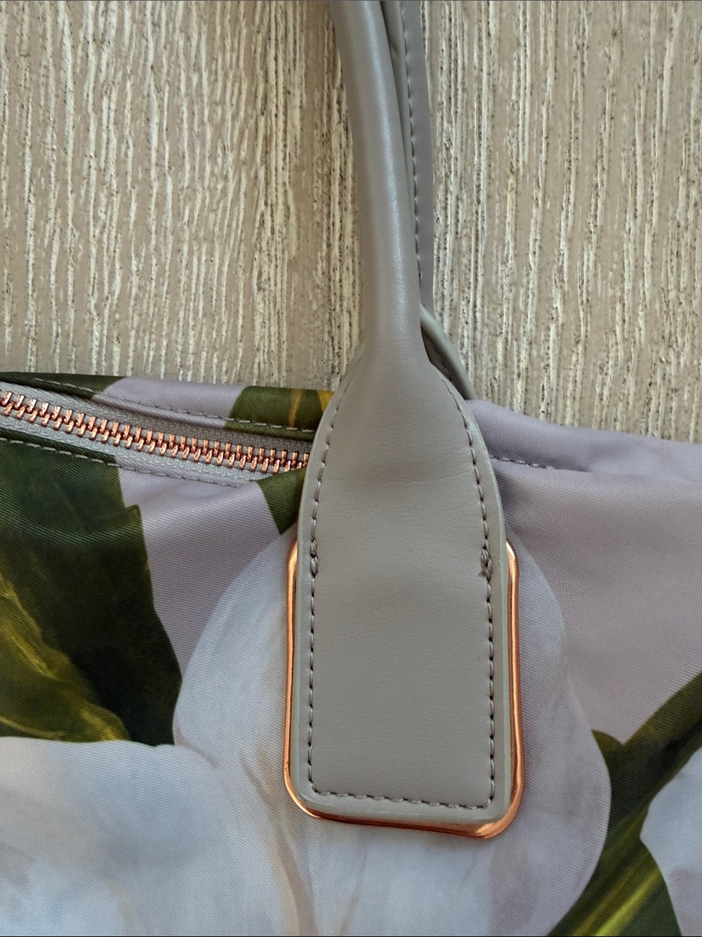Ted Baker Pink & Grey Floral Tote - Picture 5 of 15